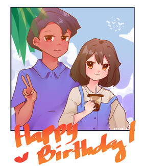 BF B-day Art